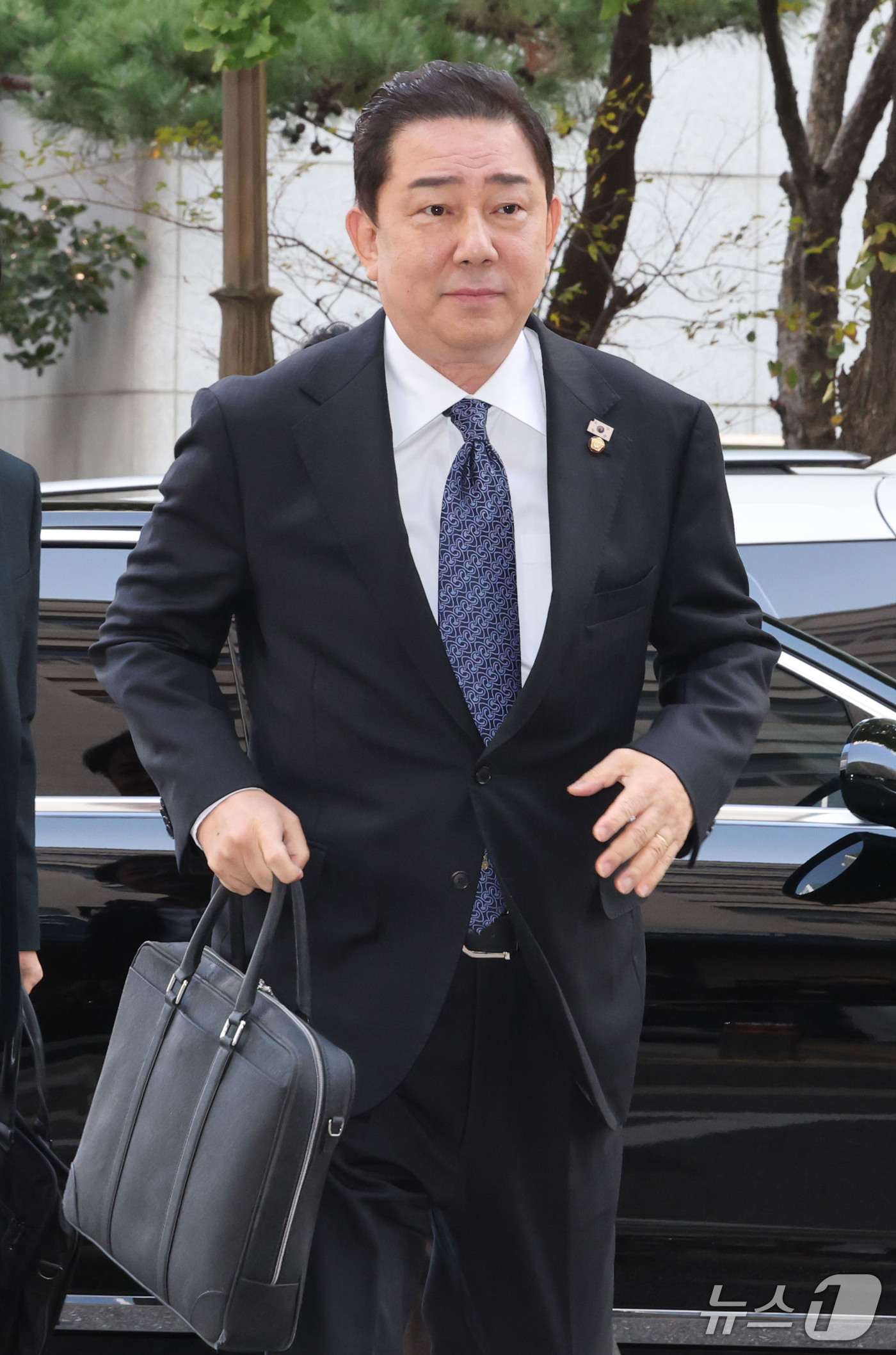 (서울=뉴스1) 이광호 기자 = 차남 취업 특혜와 공천헌금 등 각종 비위 의혹으로 수사를 받는 김병기 무소속 의원이 31일 오전 서울 마포구 서울경찰청 광역수사단 공공범죄수사대에 …