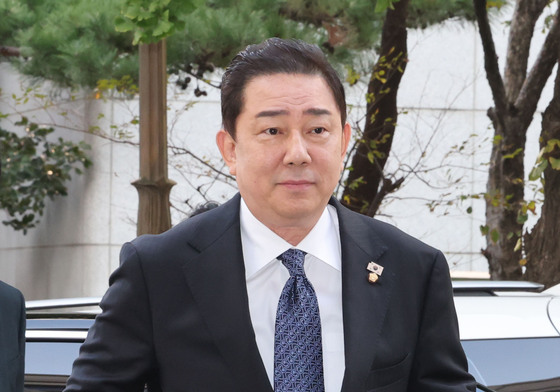 경찰 조사 출석하는 김병기