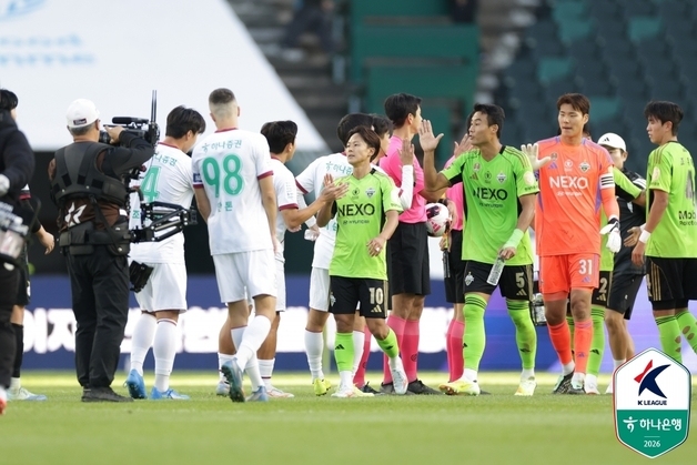'2연속 ACLE 진출 도전' 대전, 전북과 0-0 무승부…3위 유지