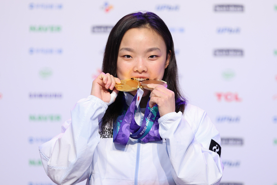 '리드 金·볼더링 銅' 서채현 "못 이길 상대 없다…올림픽 메달 도전"[AG]