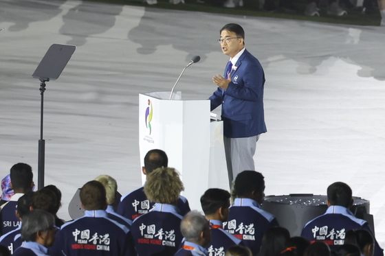 오무라 히데아키 조직위원장 연설