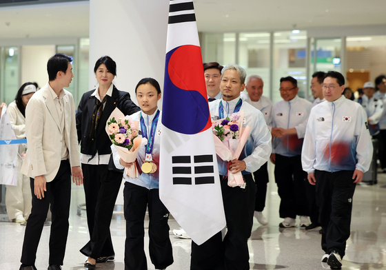 금의환향 입국하는 대한민국 선수단
