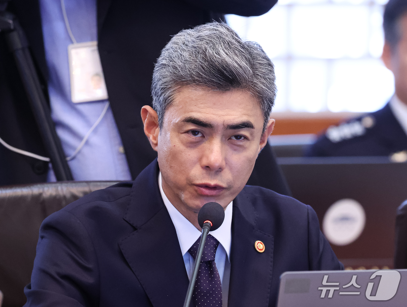 (서울=뉴스1) 허경 기자 = 강신철 국방부 장관이 6일 청와대에서 열린 국무회의에서 발언을 하고 있다. 2026.10.6/뉴스1