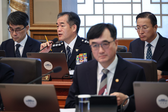발언하는 김종철 직무대행
