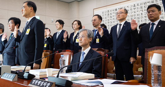 [국감현장] 조희대 인사말뒤 與 질의 강행…野 "이석 촉구"(상보)