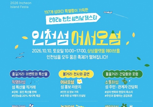 인천 197개 섬 정보 한자리에…'인천섬 어서오섬' 10일 개최