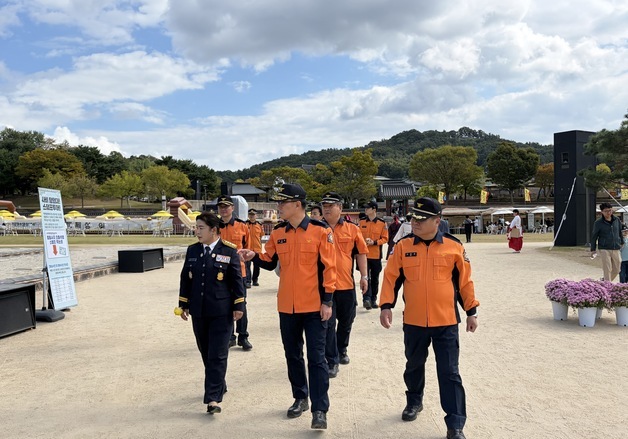 충남소방본부, 부여 백제문화제 행사장 찾아 안전 대책 점검