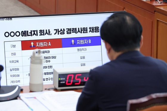 [국감] 하동근 한난 사장 관련 질의듣는 김성환 장관