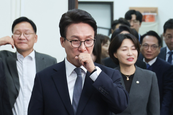 최고위 참석하는 김민석 대표