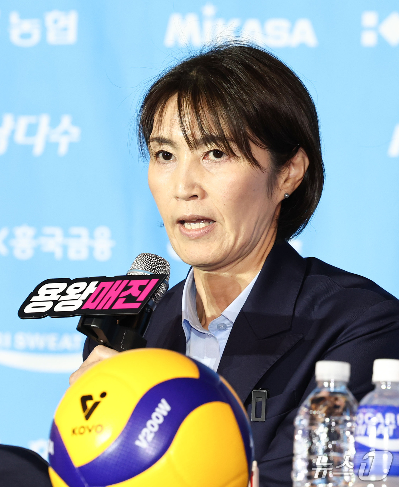(서울=뉴스1) 이종수 기자 = 요시하라 토모코 흥국생명 감독이 7일 오후 서울 강남구 리베라호텔에서 열린 프로배구 2026-2027 V리그 여자부 미디어데이에서 시즌에 임하는 각 …