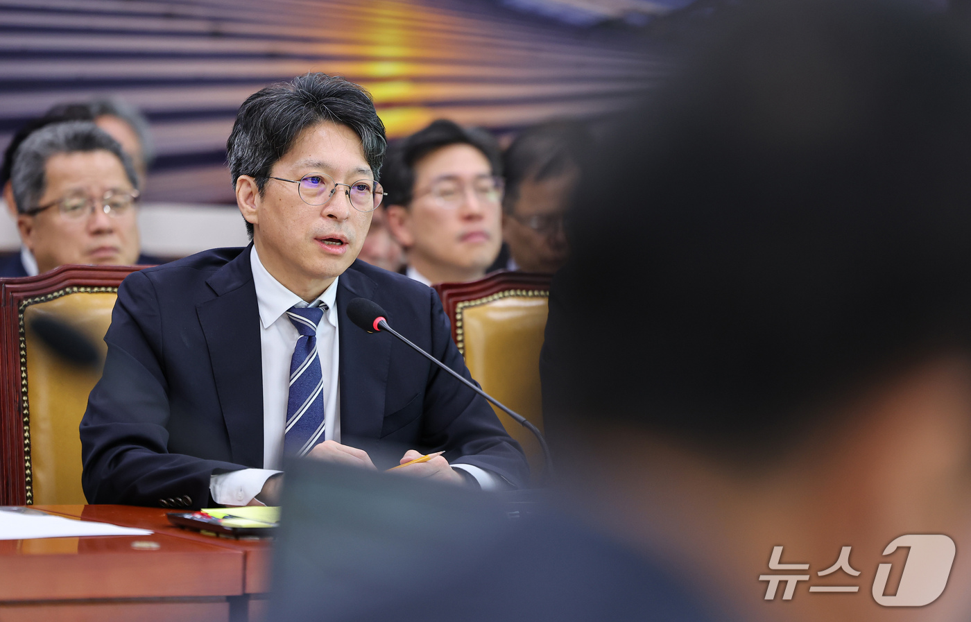 (서울=뉴스1) 김도우 기자 = 홍지선 국토교통부 장관이 7일 서울 여의도 국회에서 열린 국토교통위원회 국정감사에서 의원 질의에 답하고 있다. 2026.10.7/뉴스1