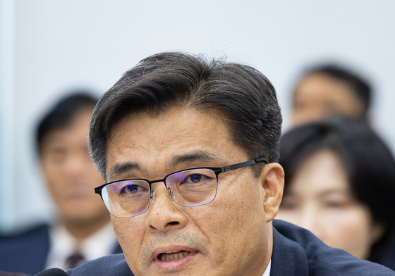 [국감] 답변하는 최용철 소방청장
