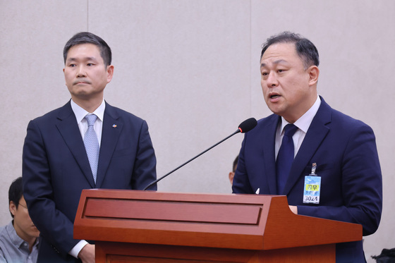 [국감] 농해수위 국감 출석한 김찬호·이운익 대표