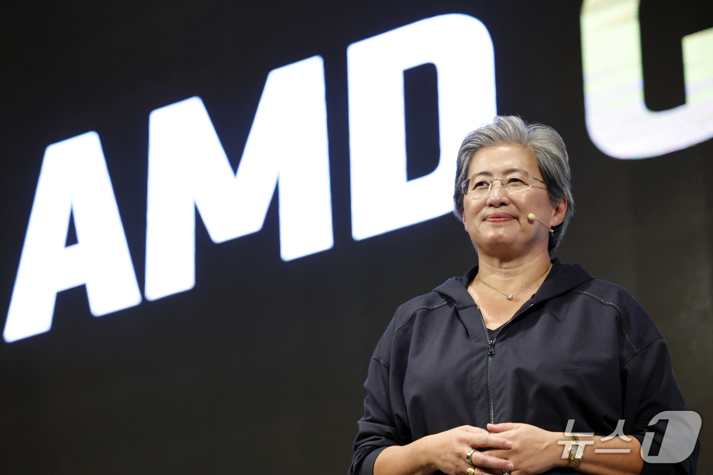 (서울=뉴스1) 박정호 기자 = 리사 수 AMD CEO가 7일 오후 서울시 용산구 드래곤시티에서 열린 AMD 게이머 데이 행사에 참석하고 있다.  2026.10.7/뉴스1