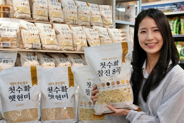 롯데마트·슈퍼, 국산 햇곡 8종 담은 '첫수확 찰진8곡' 출시