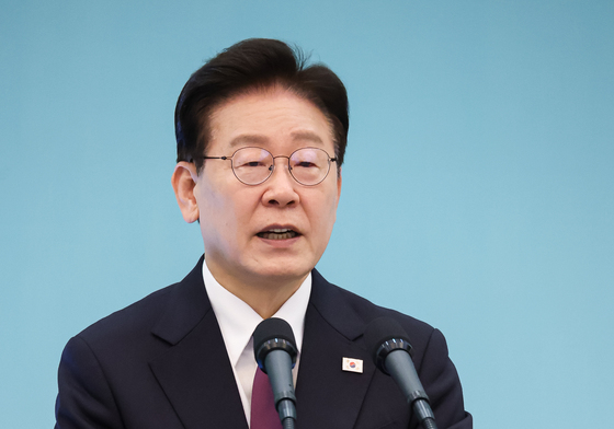 공동언론발표 하는 이재명 대통령