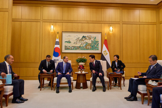 회담 갖는 한·이집트 정상
