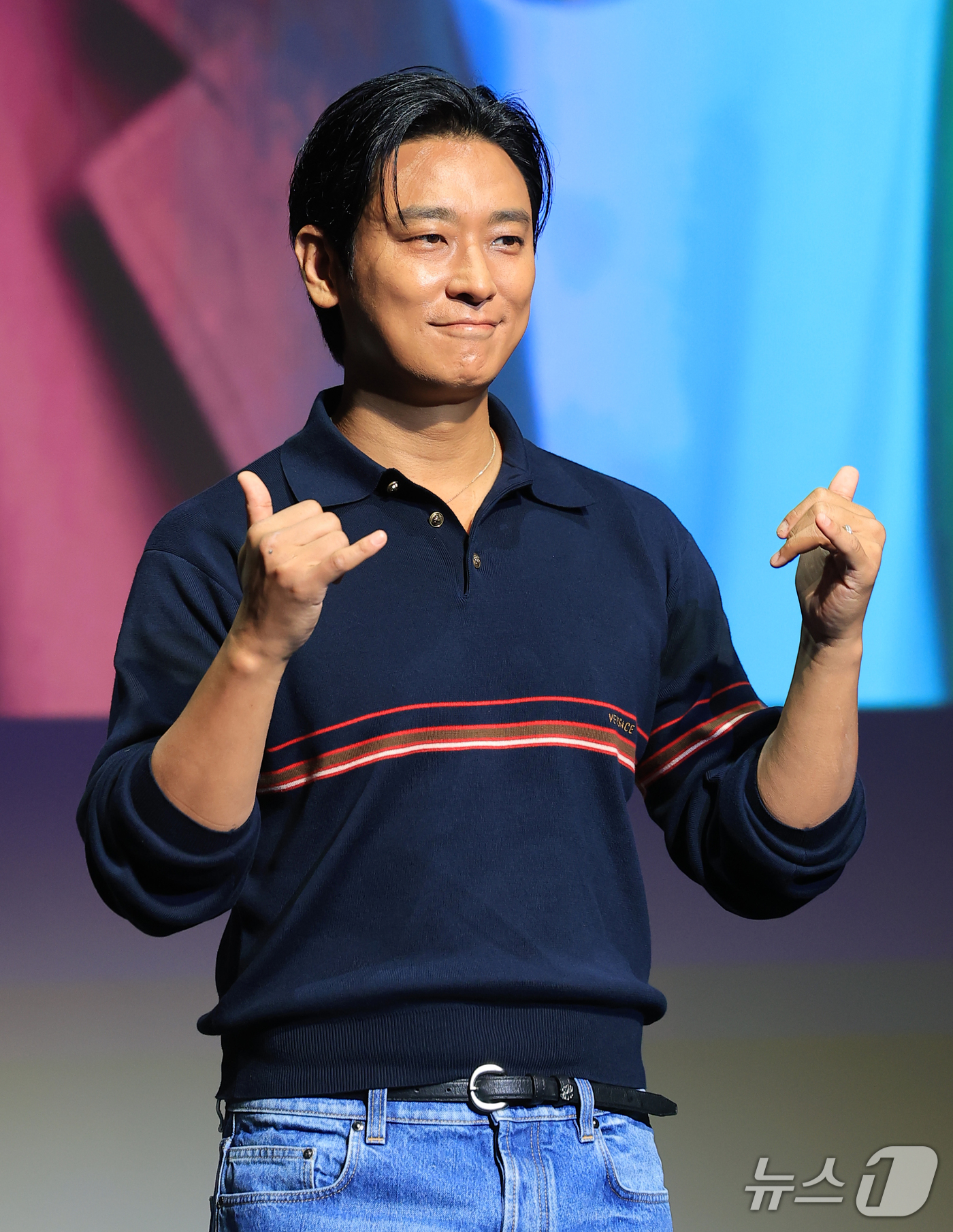 (서울=뉴스1) 권현진 기자 = 배우 주지훈이 9일 부산 해운대구 신세계백화점 센텀시티 문화홀에서 열린 액터스 하우스 행사에 참석해 인사말을 하고 있다. 2026.10.9/뉴스1