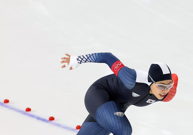 스피드스케이팅 이나현, 1000m 9위 새 역사…역대 최고, 첫 톱10 [올림픽]
