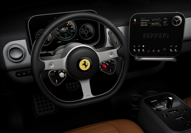 페라리 첫 순수 전기 스포츠카 '페라리 루체'…실내 디자인 공개