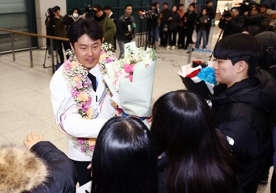 스노보드 김상겸, 금의환향