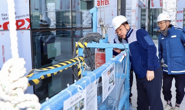 송치영 포스코이앤씨 사장, 현장 안전점검…"안전이 최우선 가치"