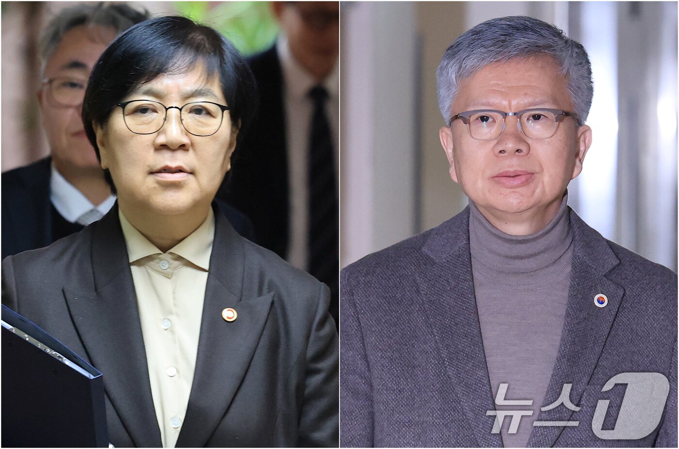 본문 이미지 - 정은경 보건복지부 장관(왼쪽)과 김택우 대한의사협회장이 10일 서울 종로구 정부서울청사에서 열린 제7차 보건의료정책심의위원회 회의에 참석하고 있다. 2026.2.10 ⓒ 뉴스1 임세영 기자