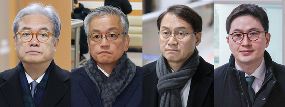 尹정부 인사들, '헌법재판관 미임명' 첫 공판 출석