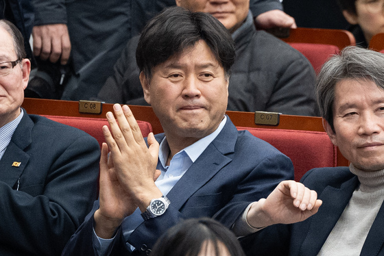 박찬대 출판기념회 찾은 김용 전 민주연구원 부원장