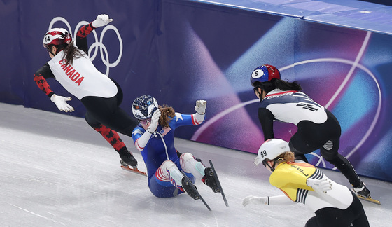 충돌 직전의 김길리