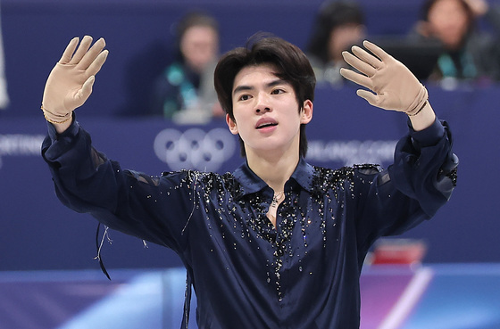 피겨 차준환, '트리플 악셀' 완벽 성공…·쇼트프로그램 중간 1위[올림픽]