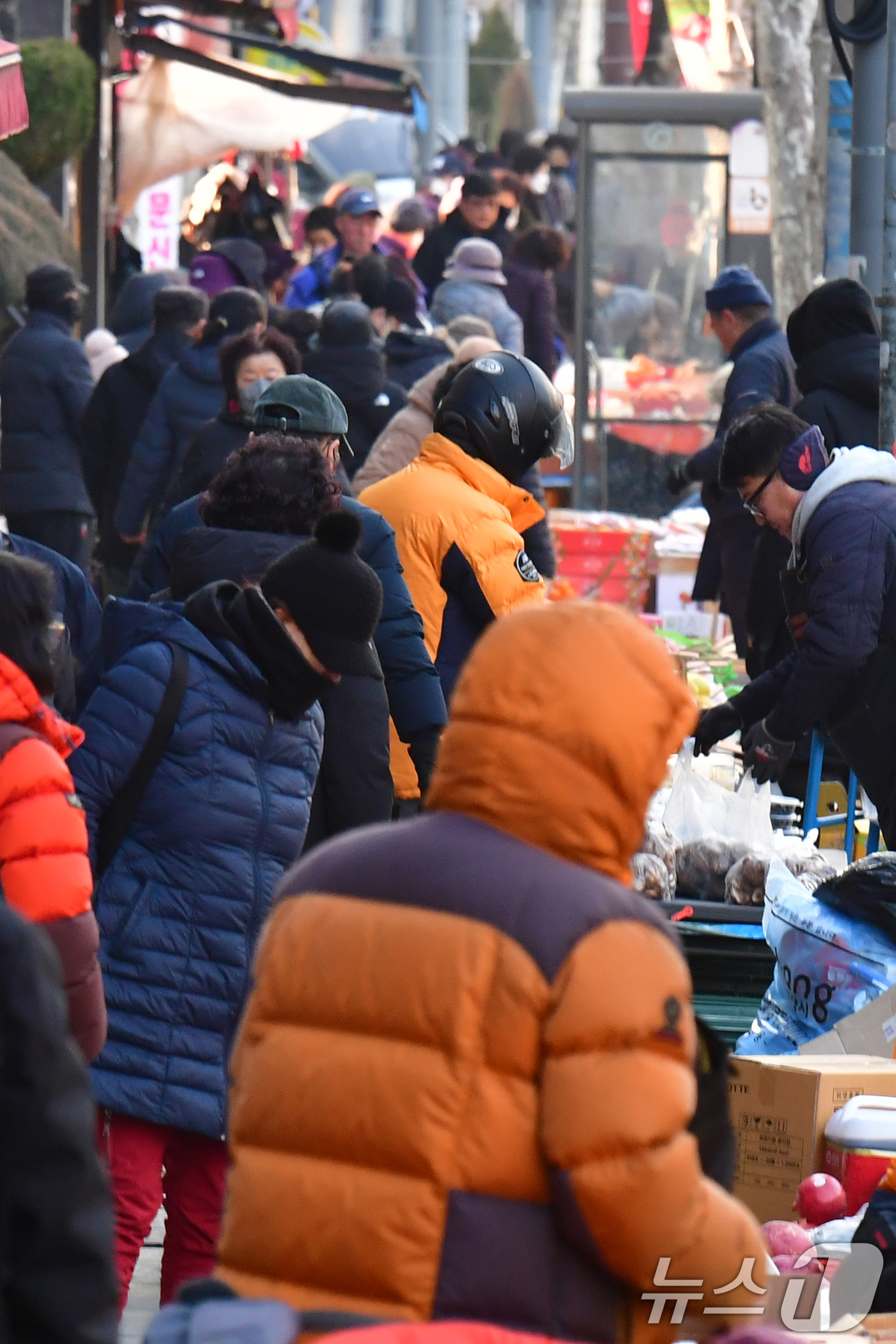 (포항=뉴스1) 최창호 기자 = 설 명절을 앞둔 11일 경북 포항시 죽도시장이 제수용품을 구입하는 시민들로 붐비고 있다. 2026.2.11/뉴스1