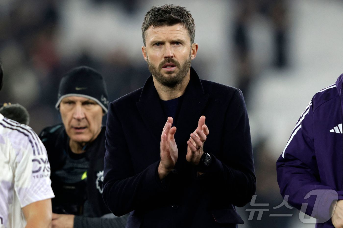 본문 이미지 - 마이클 캐릭 맨유 임시 감독은 부임 후 5경기에서 4승1무를 기록했다. ⓒ AFP=뉴스1