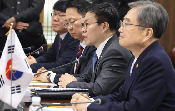 발언하는 여한구 통상교섭본부장