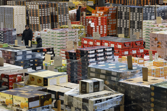 명절 대목에 분주한 가락시장