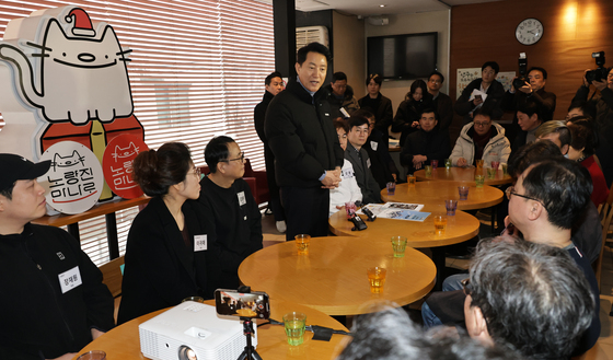 오세훈 시장, 노량진 만나로 상권 현장방문