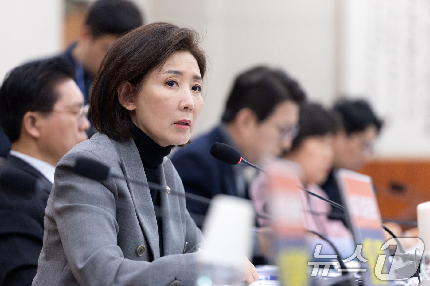 (서울=뉴스1) 이승배 기자 = 11일 서울 여의도 국회에서 열린 제432회국회(임시회) 법제사법위원회 제2차 전체회의에서 나경원 국민의힘 의원이 발언하고 있다. 2026.2.11 …