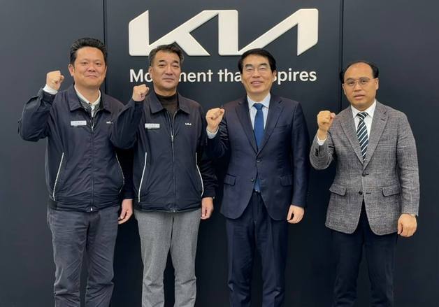 양기대 경기지사 예비후보, 기아 광명 찾아 "로봇세·기본 AI 소득 도입"