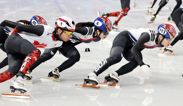 캐나다 단지누와 훈련하는 김길리·임종언