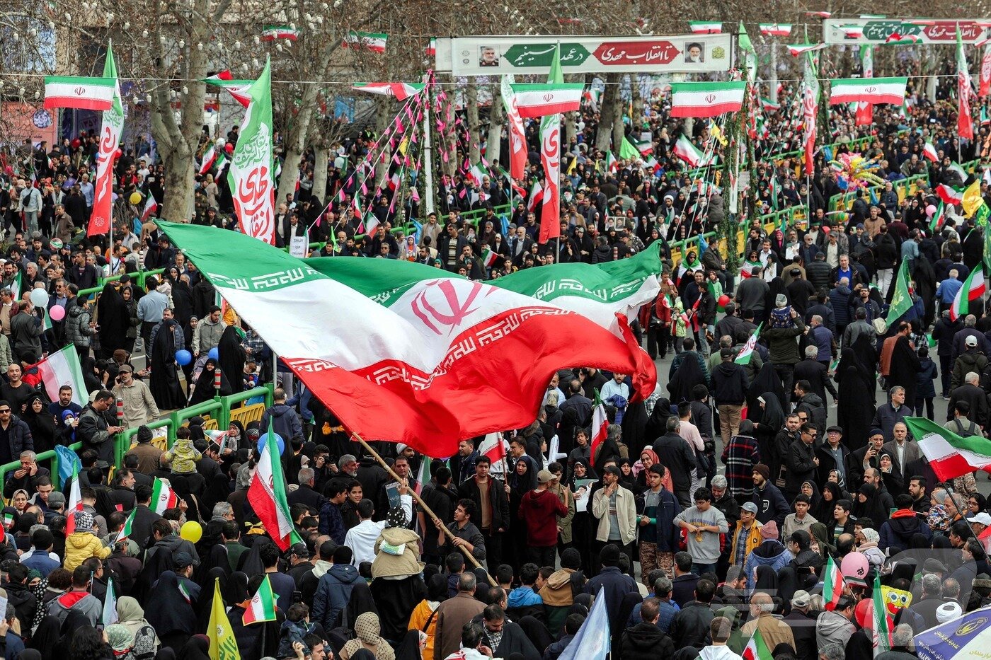 본문 이미지 - 이란의 이슬람 혁명 47주년 기념식. 2026.02.11 ⓒ AFP=뉴스1
