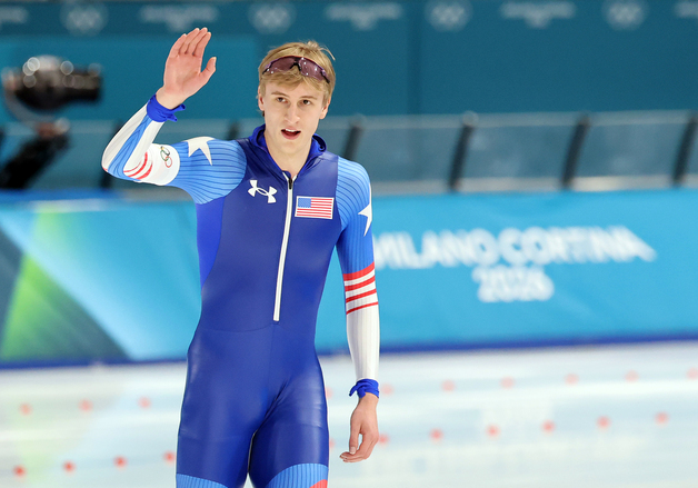 '올림픽 신기록 세우며 금메달 차지한 조던 스톨츠'