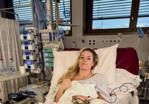 불굴의 린지 본, 수술 후 '엄지 척' 여유…"모두에게 감사해"[올림픽]