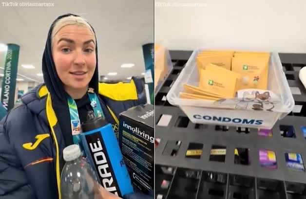 올림픽 경기 끝, '에너지' 쏟아내는 선수들…무료 콘돔 1만개 벌써 바닥