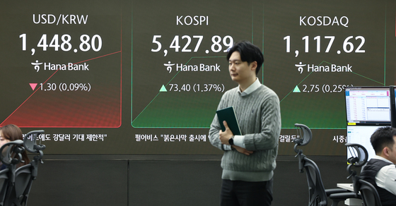 코스피 5420선 돌파…사상 최고치 경신