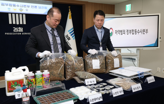 마약범죄 합수본, 전문 대마 재배시설 적발