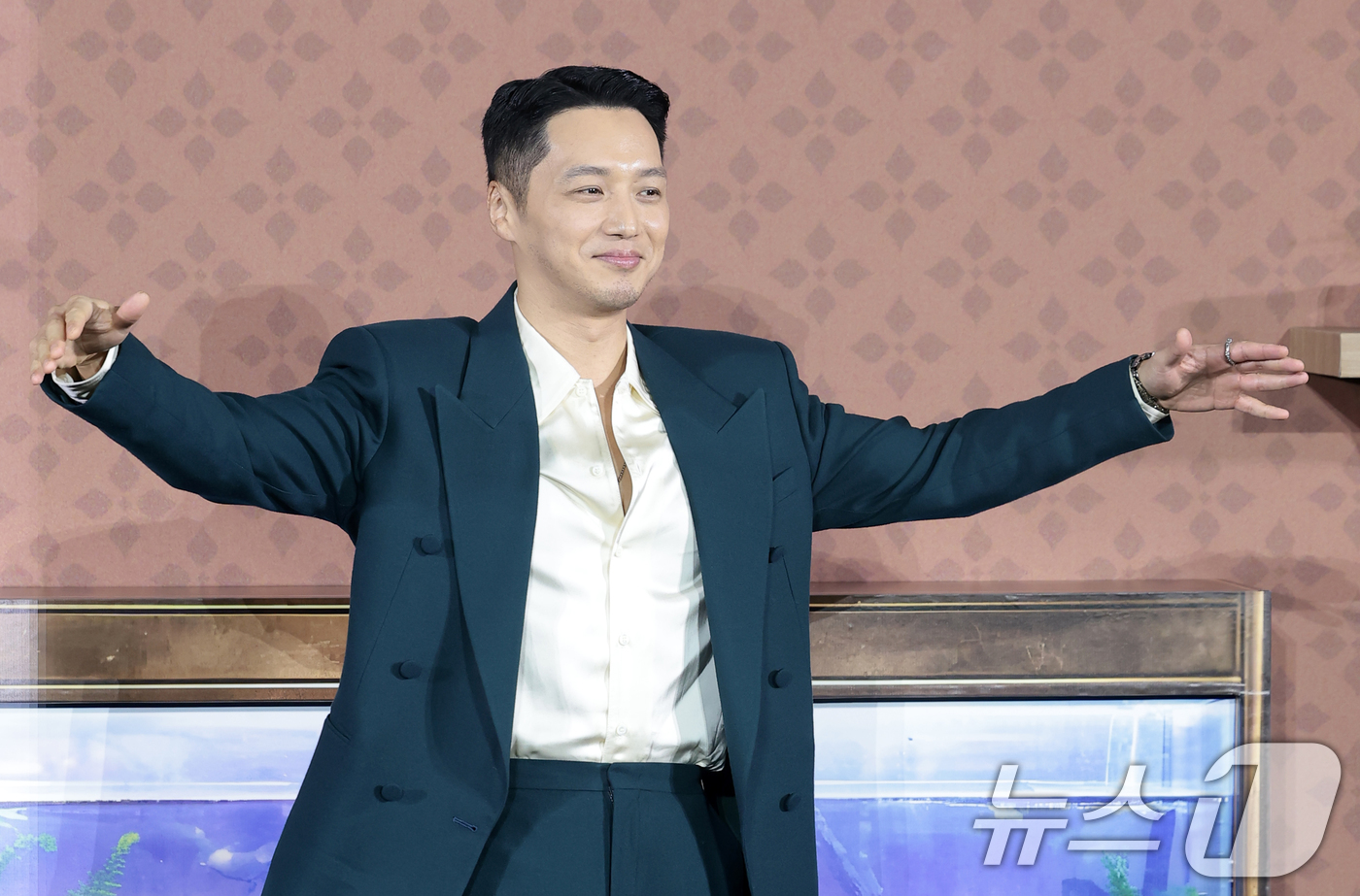 (서울=뉴스1) 권현진 기자 = 배우 변요한이 12일 오전 서울 강남구 코엑스 메가박스에서 열린 넷플릭스 영화 '파반느' 제작보고회에 참석해 포즈를 취하고 있다.'파반느'는 마음의 …