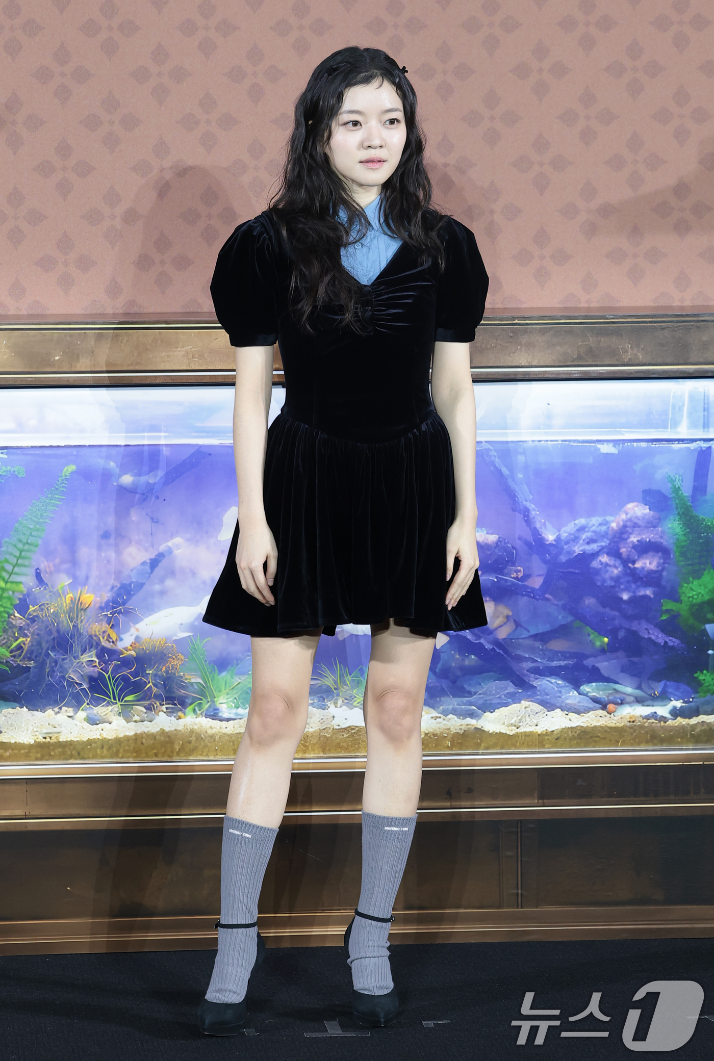 (서울=뉴스1) 권현진 기자 = 배우 고아성이 12일 오전 서울 강남구 코엑스 메가박스에서 열린 넷플릭스 영화 '파반느' 제작보고회에 참석해 포즈를 취하고 있다.'파반느'는 마음의 …