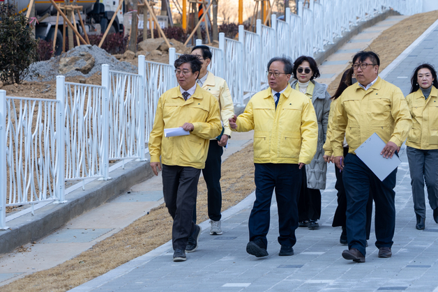 김석준 부산교육감, 새학기 앞두고 통학로 안전점검 실시