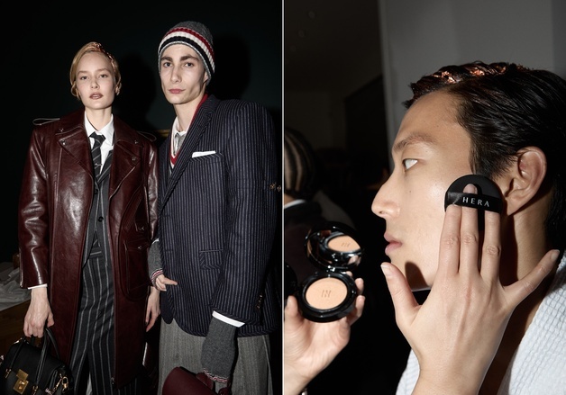 헤라, GQ Bowl 톰브라운 쇼 공식 메이크업 스폰서로 참여