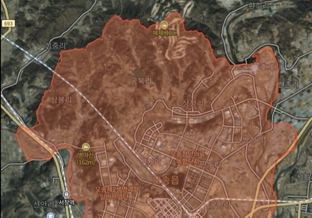 K-바이오 스퀘어 청주 '오송읍' 작년 땅값 상승률 충북 최상위